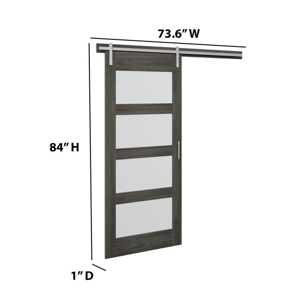 Gracie Oaks Abhishekh Barn Door with Installation Hardware Kit & Reviews Wayfair